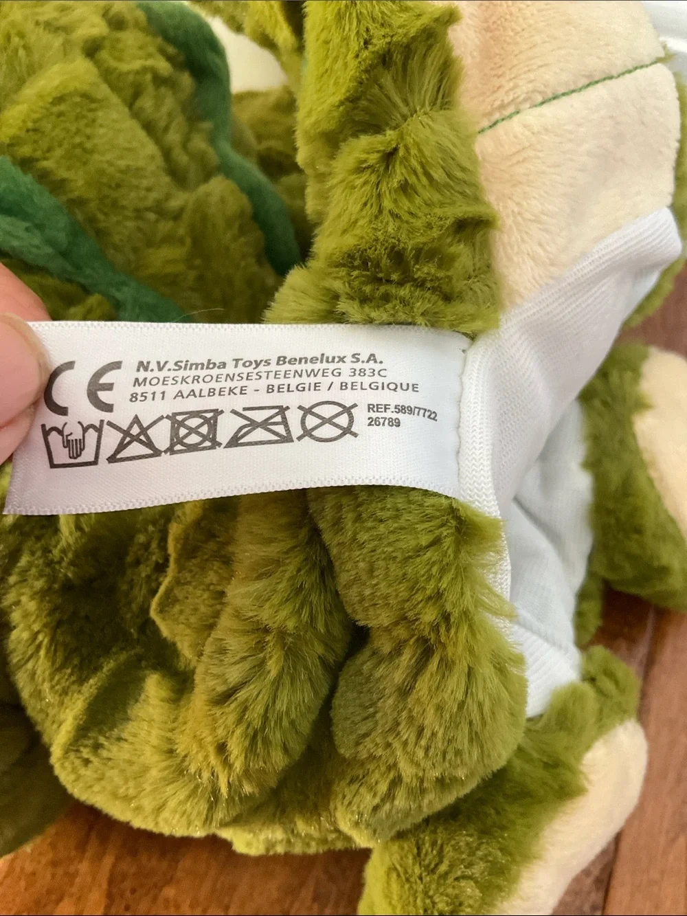 Green Plush Alligator hand puppet